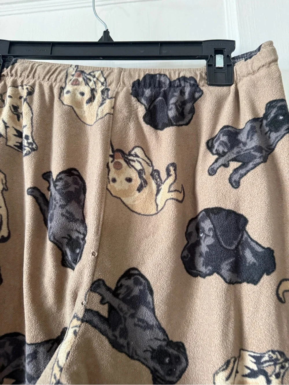 Relaxed Dog-Print Lounge Pants - Brown Croft & Barrow size S